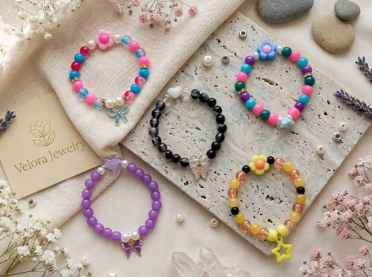 Trendy Two-Colour Beaded Bracelets