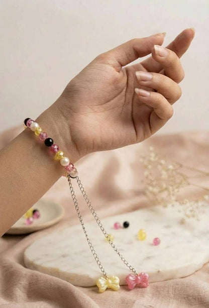 Crystal Beaded Bangle-Style Bracelet