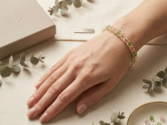 Elegant Heart Beaded Bracelet