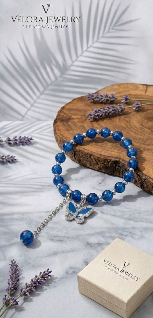 Stylish Charm Beaded Bracelet with Chain