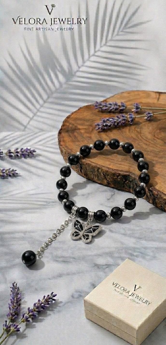 Stylish Charm Beaded Bracelet with Chain