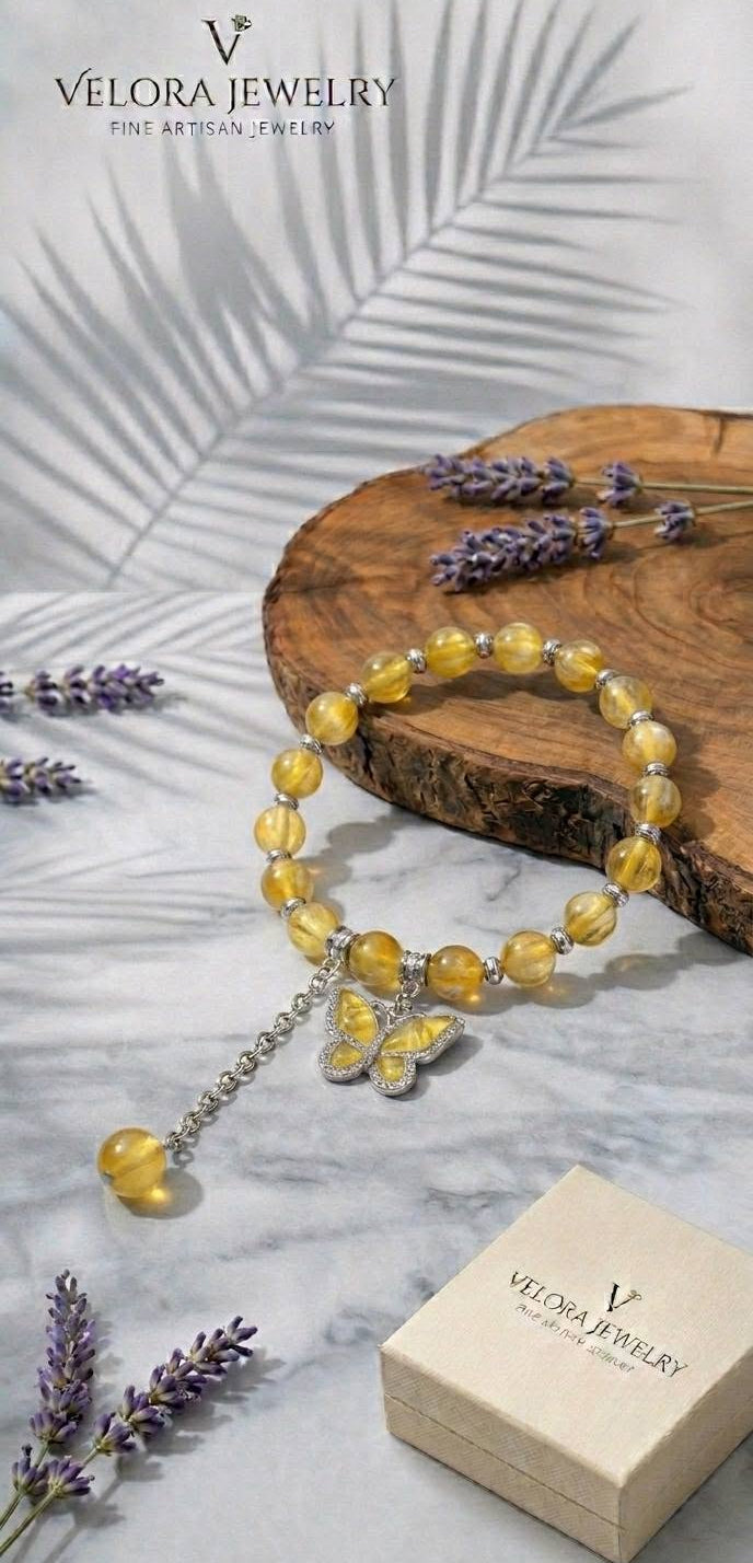Stylish Charm Beaded Bracelet with Chain