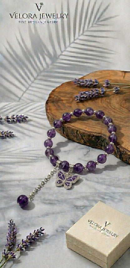 Stylish Charm Beaded Bracelet with Chain