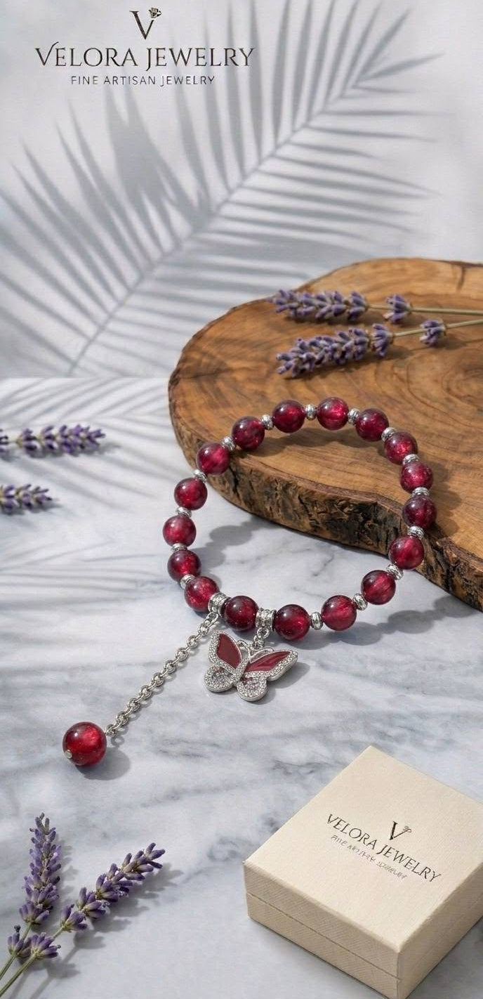 Stylish Charm Beaded Bracelet with Chain