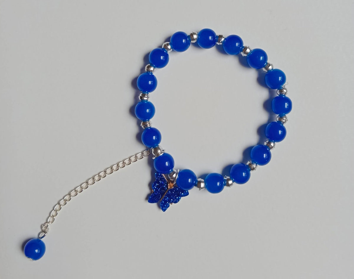 Stylish Charm Beaded Bracelet with Chain