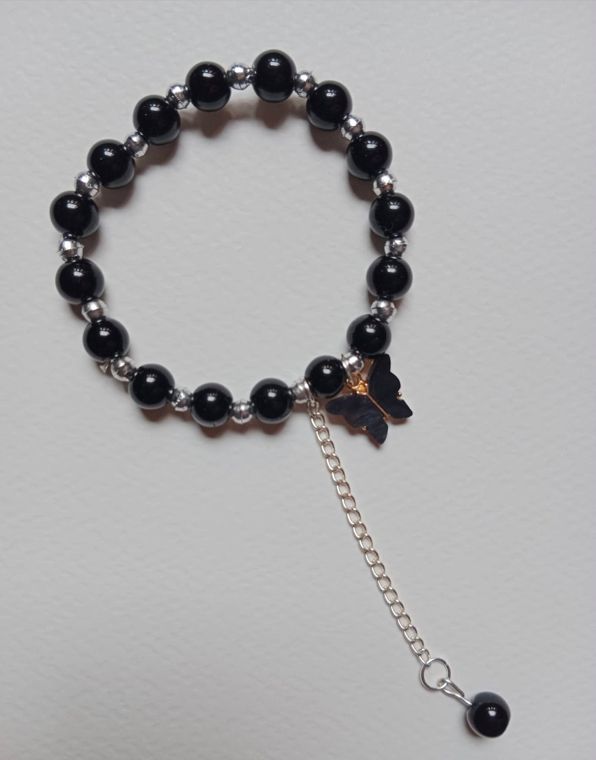 Stylish Charm Beaded Bracelet with Chain