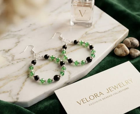 Blush Pearl Hoop Earrings