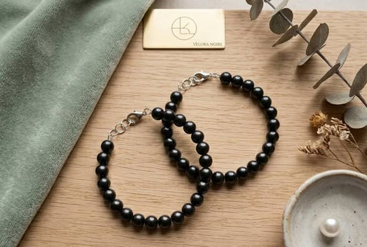 Pearl Duo Bangle Bracelet Set