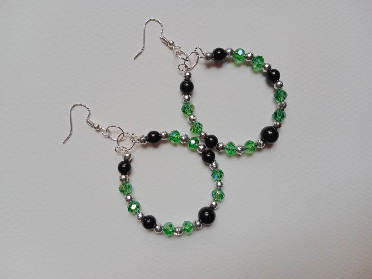 Blush Pearl Hoop Earrings
