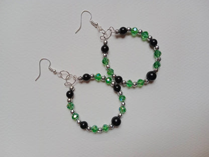 Blush Pearl Hoop Earrings